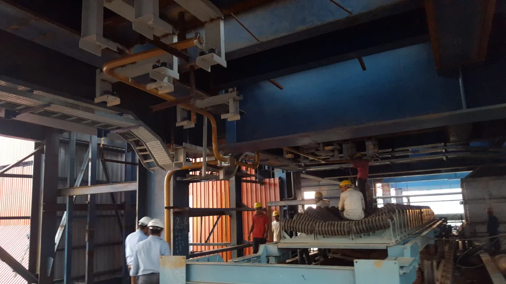 Granulator Hydraulics Piping in JSPL SInter Plant