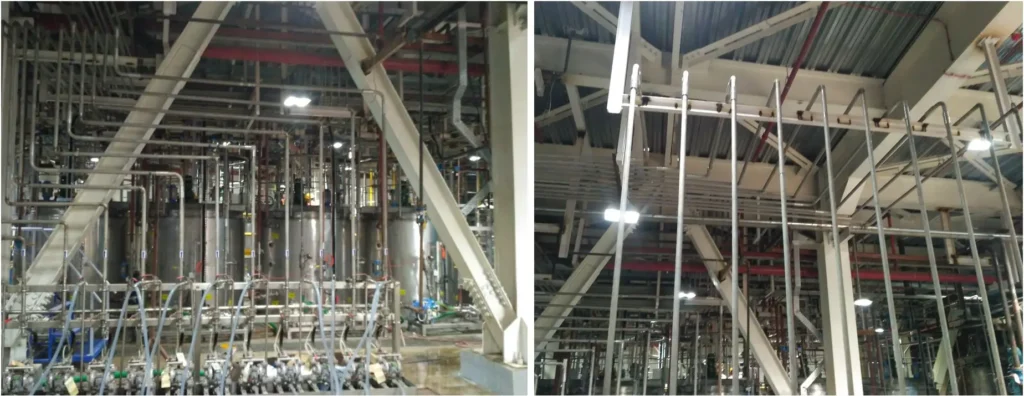 Pyplok fittings crimped in Owens Corning Facility