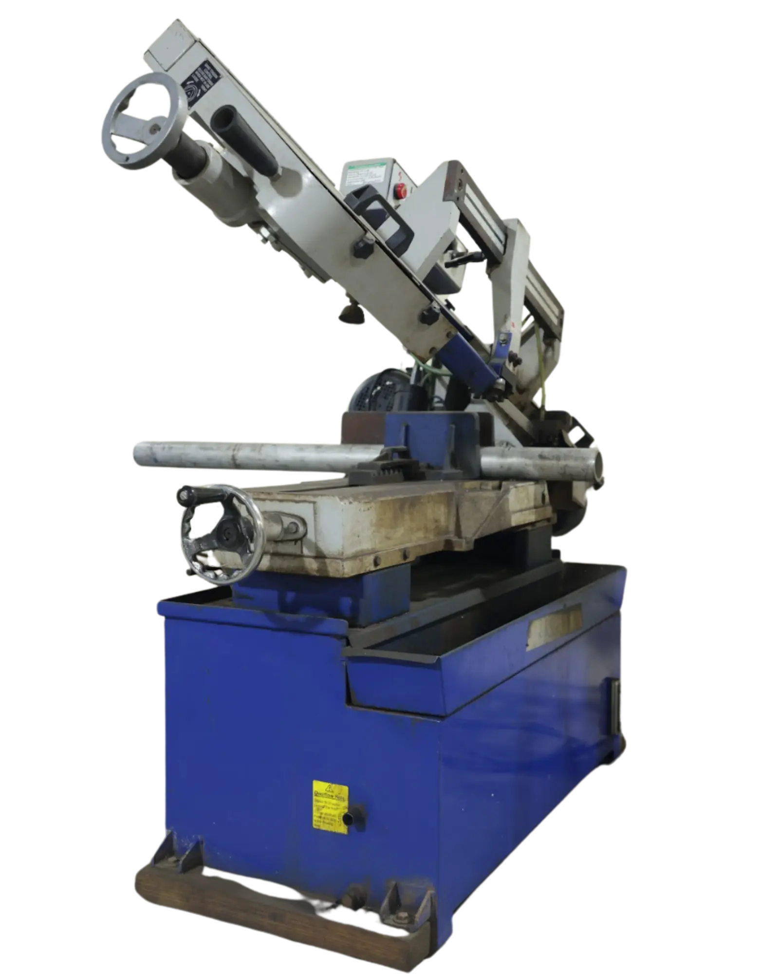 Pipe bandsaw machine with capability to cur pipes upto 4 inch NPS